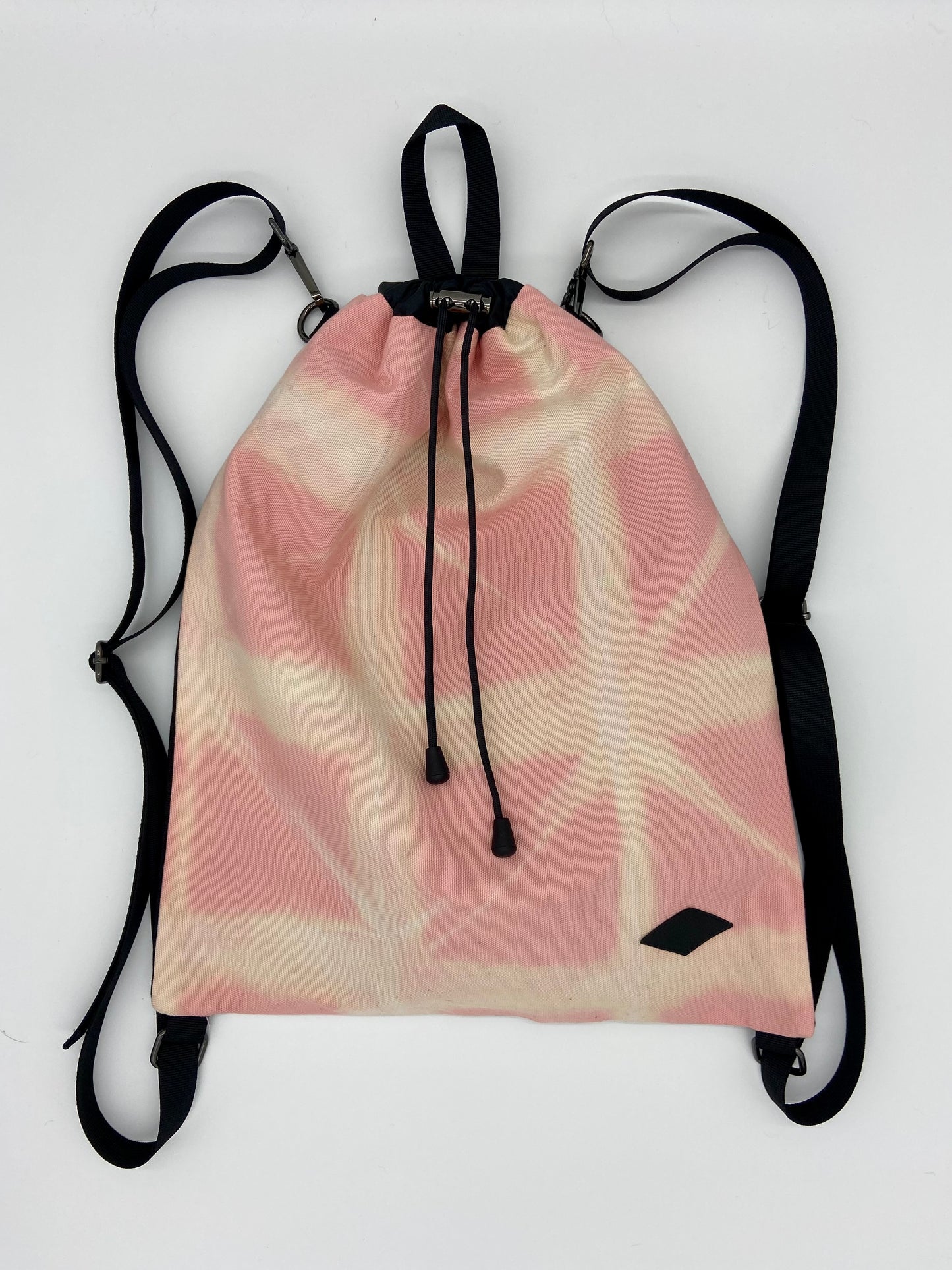 pink drawstring backpack